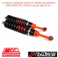 OUTBACK ARMOUR SUSP KIT FRONT ADJ BYPASS EXPD PAIR FITS TOYOTA HILUX GEN 8 15+
